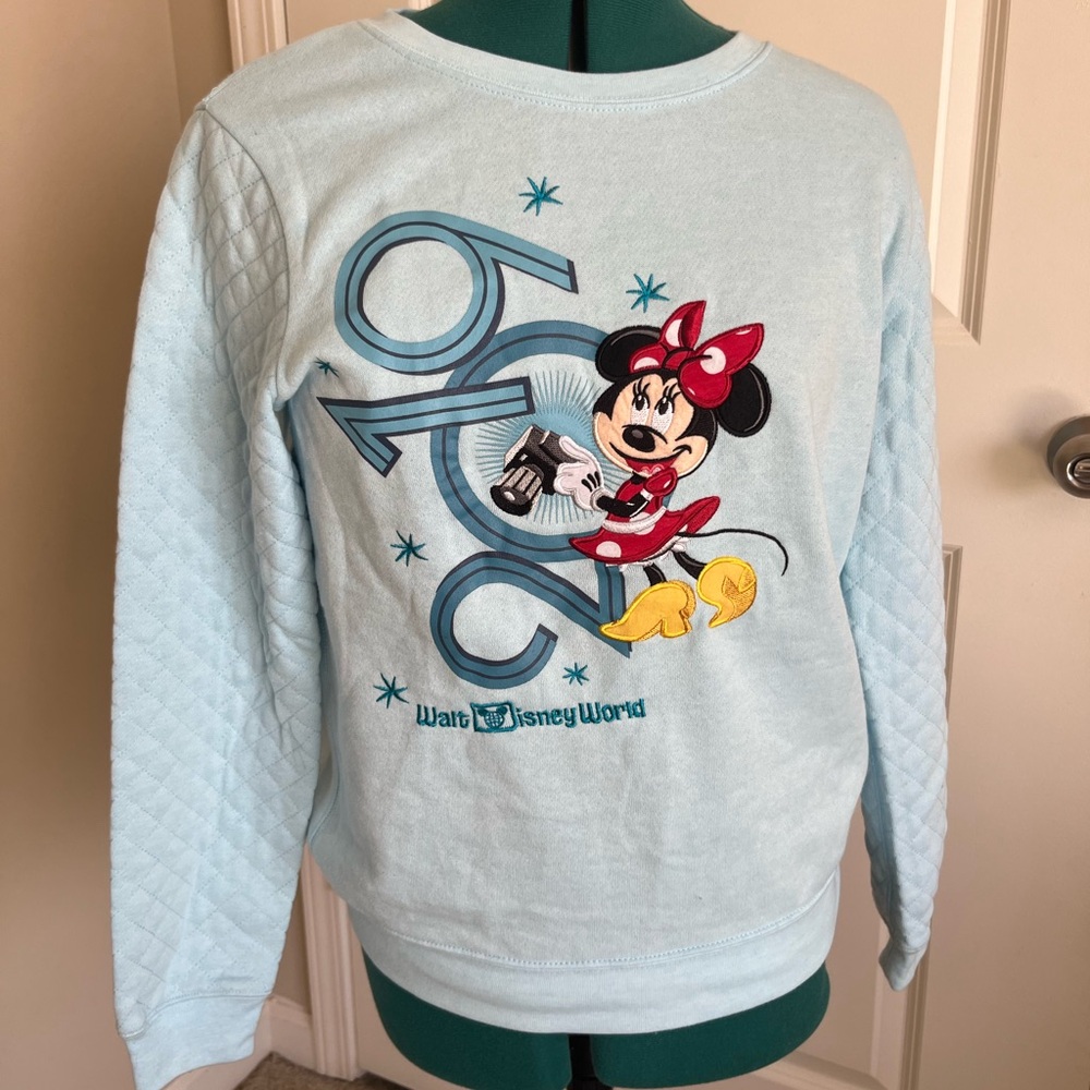 Disney Parks 2019 Quilted Sleeve Crewneck